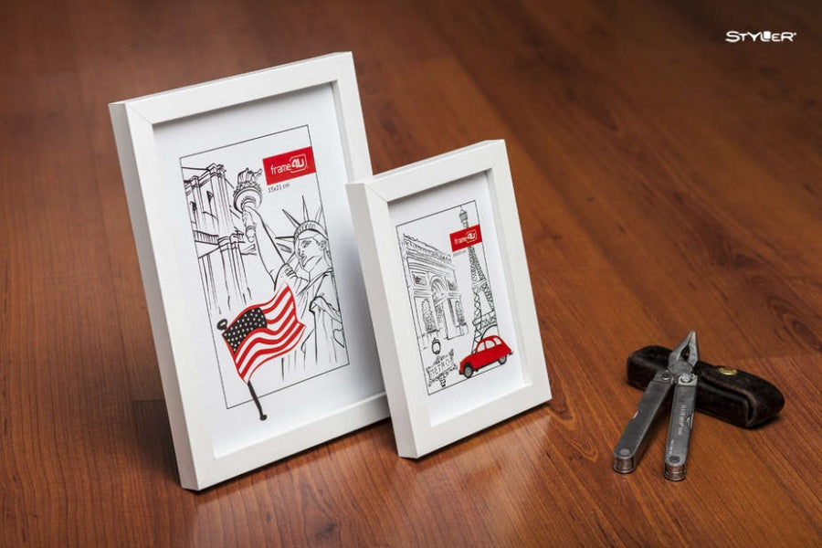 Rėmelis STYLER 21x30 JAPAN baltas AF | 15mm