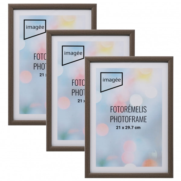 Rėmelių komplektas IMAGEE 21x30 3 vnt plast ąžuolas |14mm EOL