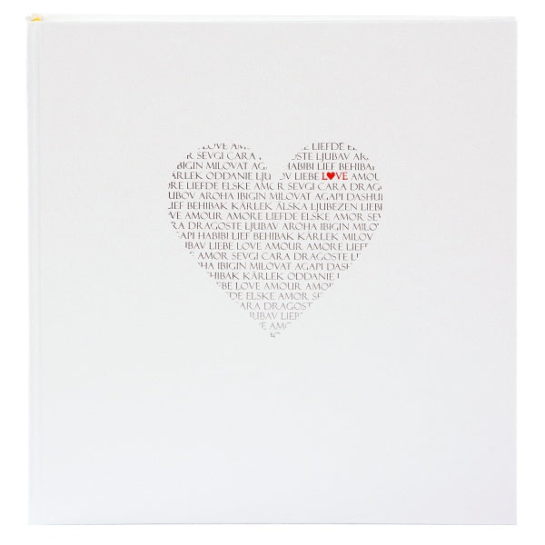 Albumas GOLDBUCH 08080 Love 30x31/60psl balti lapai, kampučiai/lipdukai, knyginio rišimo [V]