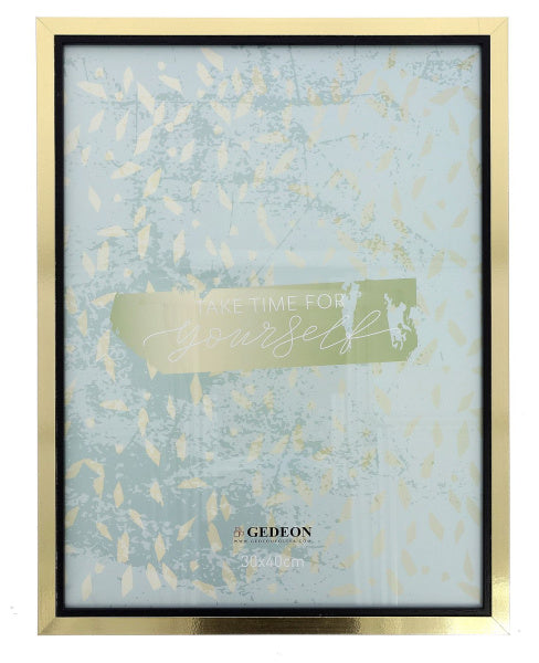 Rėmelis GED 30x40 med WL30P auksinis su juodu plexi|15mm